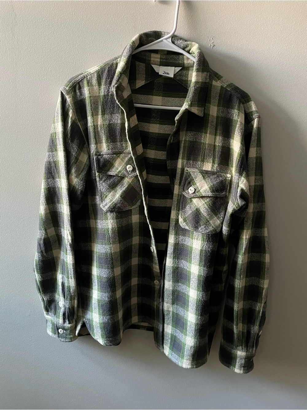 3sixteen crosscut flannel emerald shaggy check flannel